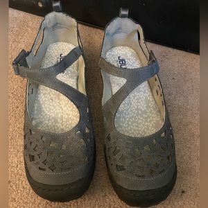 JBU Bellerose Charcoal Mary Jane Flat